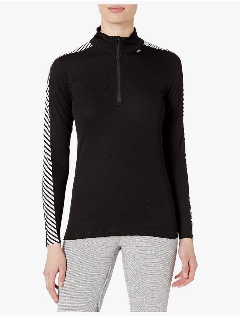 NWT Helly Hansen HH Women's LIFA Half-Zip Base Layer Top Black Size Large NWT